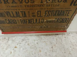 Cartel antiguo Plaza de Toros Barcelona