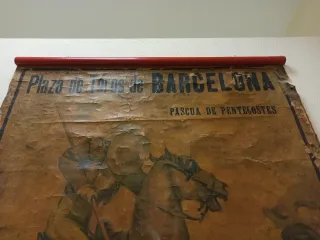 Cartel antiguo Plaza de Toros Barcelona