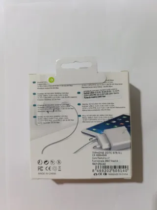 Cargador 120W y Cable Tipo C