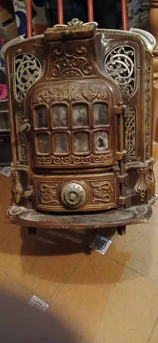 Estufa de leña/carbón 1890 (3 porcelana)