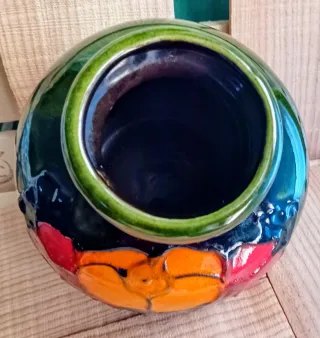 Scheurich 284 15 W.Germany fat lava 'pumpkin'vaso