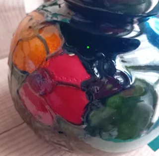 Scheurich 284 15 W.Germany fat lava 'pumpkin'vaso