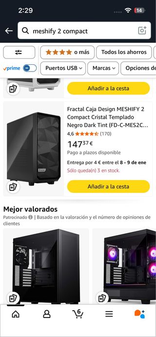 Caja Fractal Meshify 2 Compact