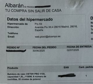 Batidora Oster Pro 1100W con garantía