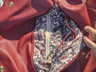 Bolso Nox burdeos Piel