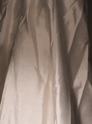 Vestido de Novia Beige y Blanco