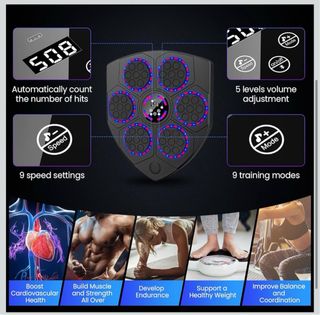 Macchina Boxe Musicale LED Bluetooth