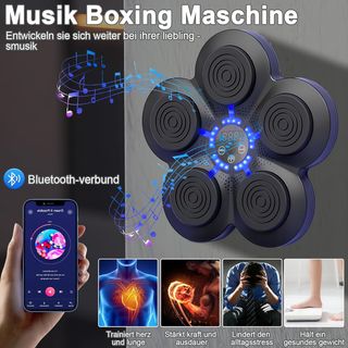 Máquina de Boxeo Musical 9 Niveles de Velocidad