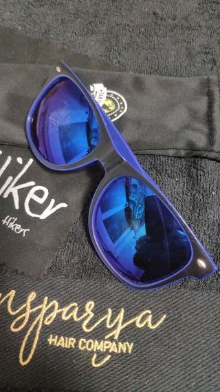 Gafas de sol espejo azules