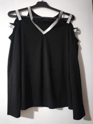 Lote 2 Camisetas Manga Larga Fiesta Mujer Talla L