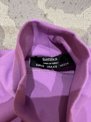 Falda pantalón negra Stradivarius T.32