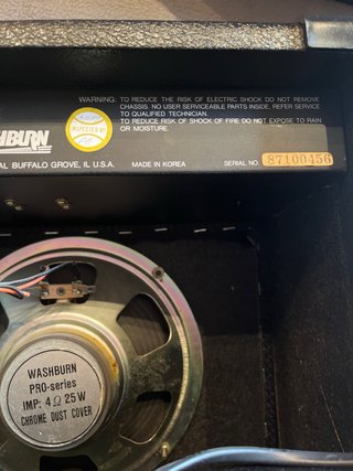 Washburn sx12 de los años 80s igual a nuevo