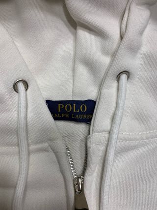 Chaqueta Polo Ralph Lauren Blanca Cremallera
