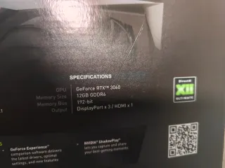 MSI GeForce RTX 3060 Gaming X 12G Tarjeta Gráfica