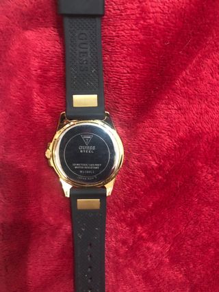 Relojes de Silicona Azul y Dorado