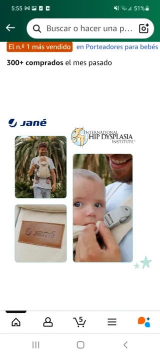 Portabebé Jane casi sin usar