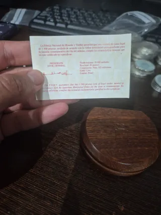 Moneda 1500 Pesetas Plata