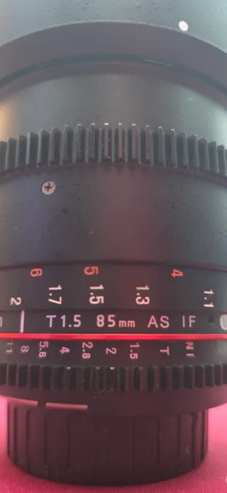 Samyang VSLR II 85mm T1.5 Objetivo Cine Nikon