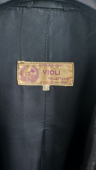 Vintage Leather Jacket Giacca in Pelle Uomo 52