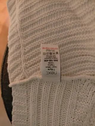 Poncho Next Blanco Talla Única