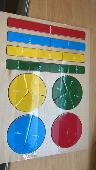 Set Frazioni Montessori Legno