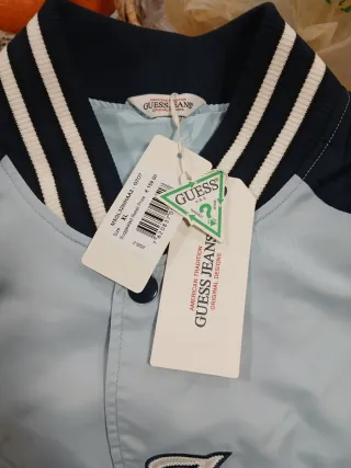 Chaqueta Guess Jeans Universitaria Azul