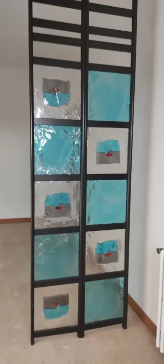 Vetrata divisoria in vetro di Murano