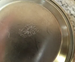 Tazzine caffè vintage porcellana e peltro