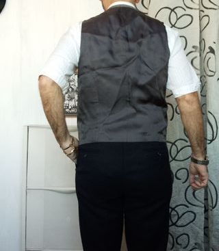 Gilet Panciotto Cerruti Vintage Grigio italy 50