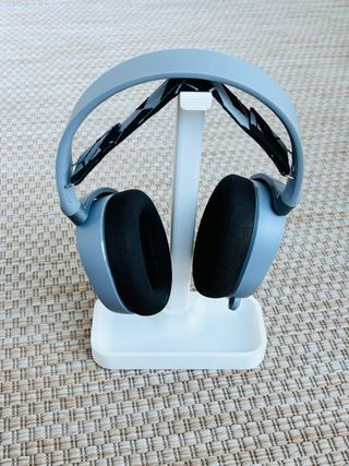 Soporte 3D para cascos/auriculares en color blanco