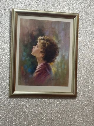 Cuadro Decorativo Niño Mirando Arriba