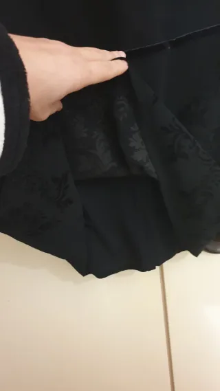 Blazer zara  y Vestido intimissimi Negro Amarillo