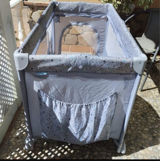 Parque cuna infantil con dibujos