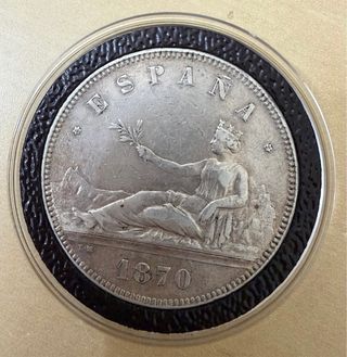 Moneda 5 Pesetas 1870 España EDC
