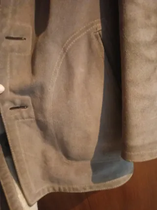 Chaquetón caballero beige y marrón