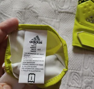 Guantes portero Adidas talla 6.5 - Amarillo fluor