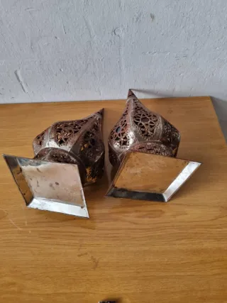 Juego de 2 candelabros decorativos