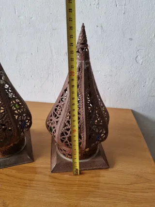 Juego de 2 candelabros decorativos