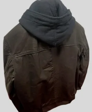 Cazadora 100% cuero slim hombre