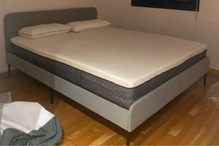 Cama 160x200 Gris y Blanca