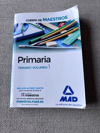 Cuerpo de Maestros: Educación Primaria.