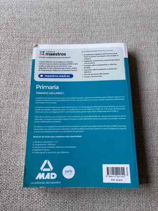 Cuerpo de Maestros: Educación Primaria.