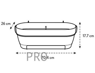 Maceta jardinera para balcón