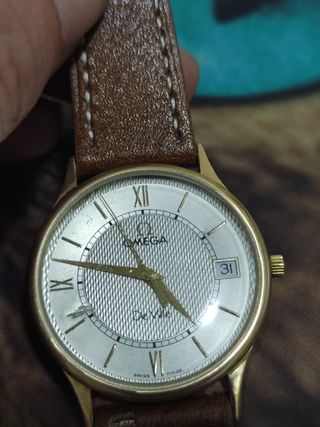 Omega De Ville Reloj de Oro y Marrón