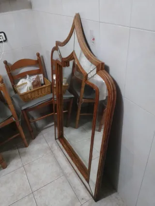 Espejo Grande Marco Madera ALTO: 1,34 CM