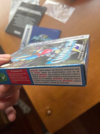 Metroid Fusion Game Boy Advance Caja y Manual PAL