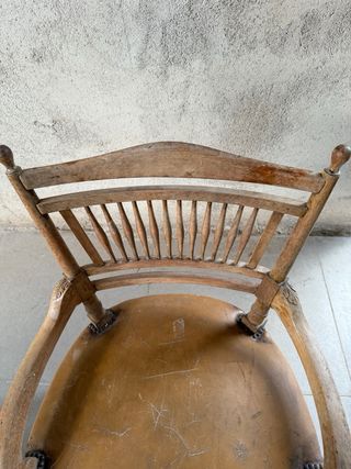 Sillón antiguo de haya original ~1920