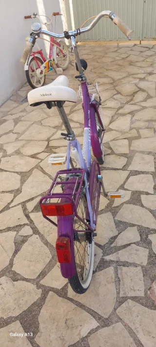 Bicicleta Plegable Morada