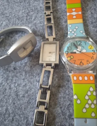 Lote 8 relojes vintage variados