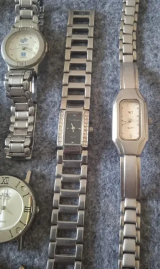 Lote 8 relojes vintage variados